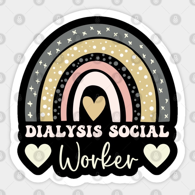 Dialysis Social Worker Women Graduation Dialysis Social Work Sticker by Printopedy